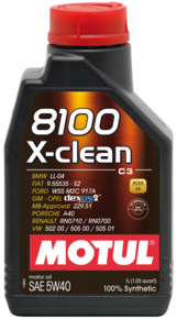 Motul 5W40 5lt 8100 X-clean